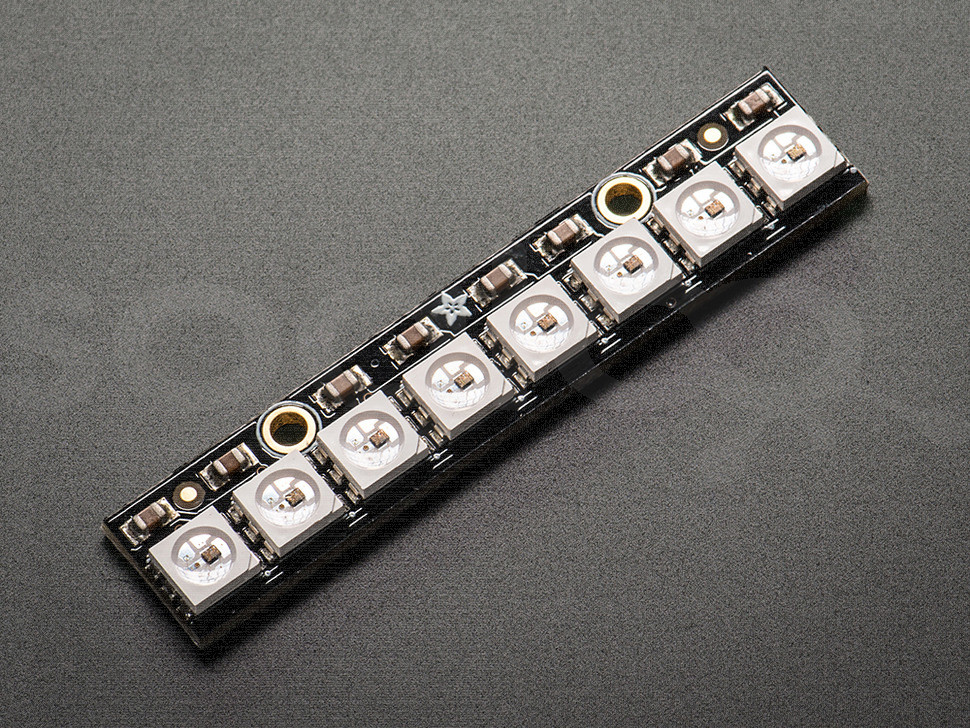 NeoPixel Stick - 8 x WS2812 5050 RGB LED with Integrated Drivers