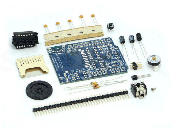 Shield riproduttore audio wave per Arduino - Kit v1.1