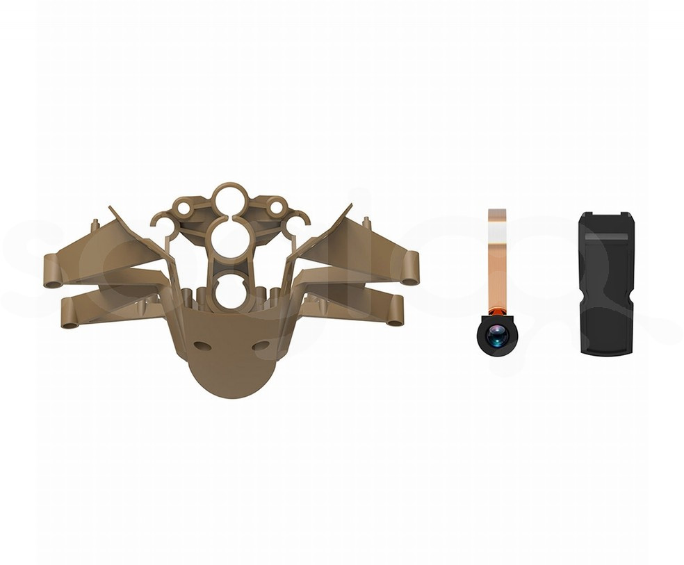 Fotocamera e struttura colore Kaki per Minidrone Jumping Sumo